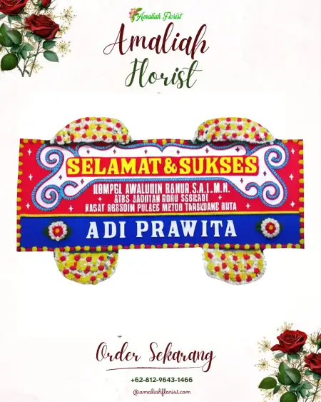 Papan Bunga Ucapan Selamat Gedung Wedding Cibinong