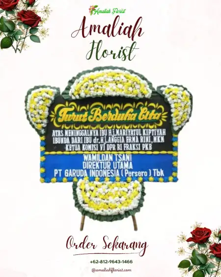 Papan Bunga Duka Gedung Wedding Cibinong